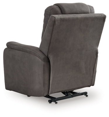 Snowfield Power Lift Recliner - Dark Gray Power Lift Recliner modern furniture Contempo Furniture