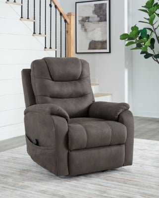 Snowfield Power Lift Recliner - Dark Gray Power Lift Recliner modern furniture Contempo Furniture