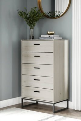 Socalle Chest of Drawers - Beige Accent Chest modern furniture Contempo Furniture