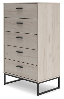 Socalle Chest of Drawers - Beige Accent Chest modern furniture Contempo Furniture
