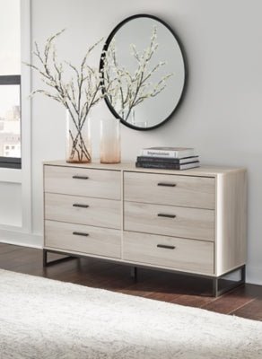 Socalle Dresser - Beige Dresser modern furniture Contempo Furniture