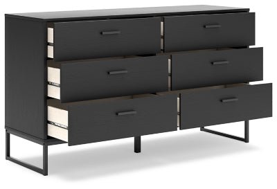 Socalle Dresser - Black Dresser modern furniture Contempo Furniture