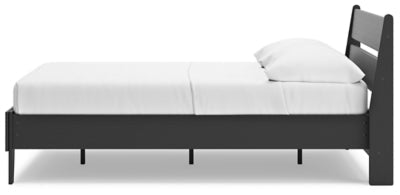 Socalle Full Panel Platform Bed - Black Panel Bed modern furniture Contempo Furniture