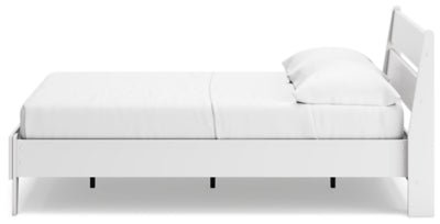 Socalle Full Panel Platform Bed - White Panel Bed modern furniture Contempo Furniture