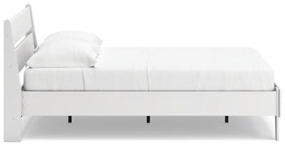 Socalle Full Panel Platform Bed - White Panel Bed modern furniture Contempo Furniture