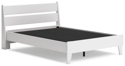 Socalle Full Panel Platform Bed - White Panel Bed modern furniture Contempo Furniture