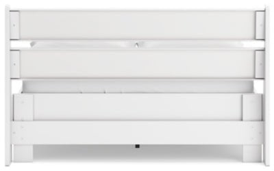 Socalle Full Panel Platform Bed - White Panel Bed modern furniture Contempo Furniture