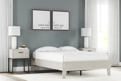 Socalle Full Platform Bed - Beige Platform Bed modern furniture Contempo Furniture