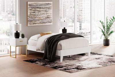 Socalle Full Platform Bed - White Platform Bed modern furniture Contempo Furniture