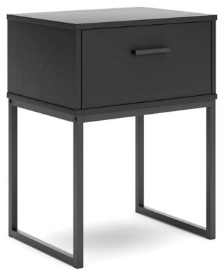 Socalle Nightstand - Black Accent Nightstand modern furniture Contempo Furniture