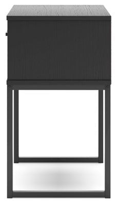 Socalle Nightstand - Black Accent Nightstand modern furniture Contempo Furniture
