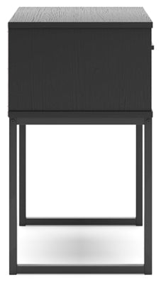Socalle Nightstand - Black Accent Nightstand modern furniture Contempo Furniture