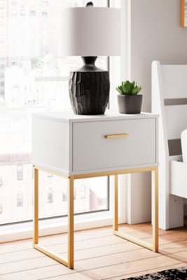 Socalle Nightstand - White Accent Nightstand modern furniture Contempo Furniture