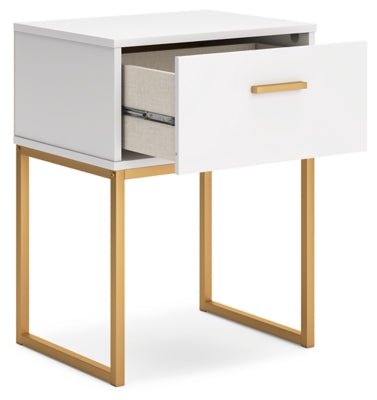 Socalle Nightstand - White Accent Nightstand modern furniture Contempo Furniture