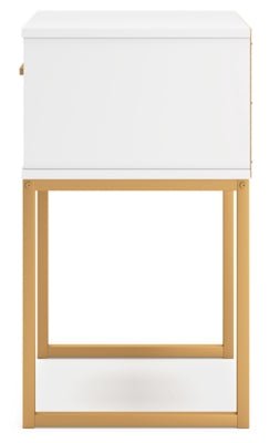 Socalle Nightstand - White Accent Nightstand modern furniture Contempo Furniture