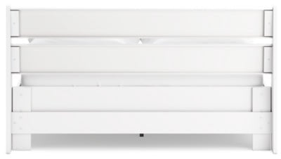 Socalle Queen Panel Platform Bed - White Panel Bed modern furniture Contempo Furniture