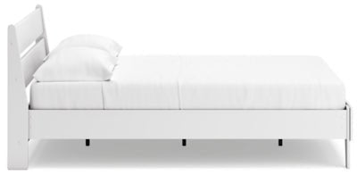 Socalle Queen Panel Platform Bed - White Panel Bed modern furniture Contempo Furniture