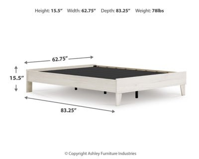 Socalle Queen Platform Bed - Beige Platform Bed modern furniture Contempo Furniture