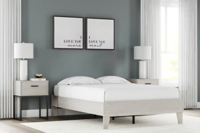 Socalle Queen Platform Bed - Beige Platform Bed modern furniture Contempo Furniture
