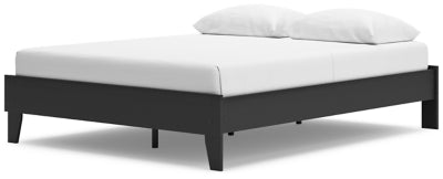 Socalle Queen Platform Bed - Black Platform Bed modern furniture Contempo Furniture
