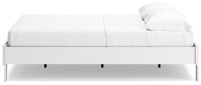 Socalle Queen Platform Bed - White Platform Bed modern furniture Contempo Furniture
