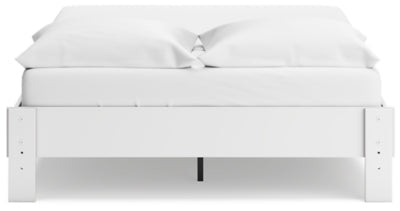 Socalle Queen Platform Bed - White Platform Bed modern furniture Contempo Furniture