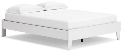 Socalle Queen Platform Bed - White Platform Bed modern furniture Contempo Furniture