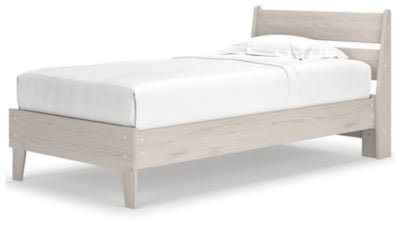 Socalle Twin Panel Platform Bed - Beige Platform Bed modern furniture Contempo Furniture