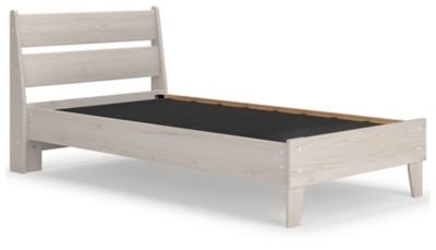 Socalle Twin Panel Platform Bed - Beige Platform Bed modern furniture Contempo Furniture