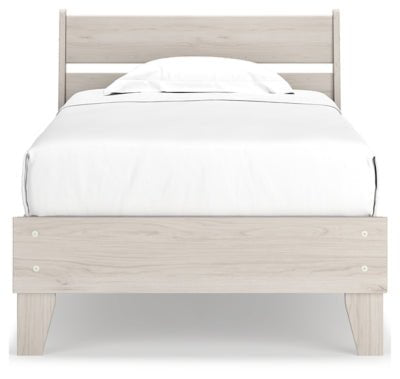 Socalle Twin Panel Platform Bed - Beige Platform Bed modern furniture Contempo Furniture
