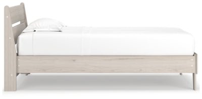 Socalle Twin Panel Platform Bed - Beige Platform Bed modern furniture Contempo Furniture
