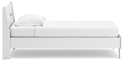 Socalle Twin Panel Platform Bed - White Panel Bed modern furniture Contempo Furniture