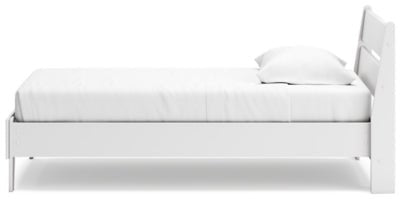 Socalle Twin Panel Platform Bed - White Panel Bed modern furniture Contempo Furniture