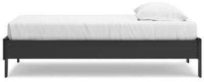 Socalle Twin Platform Bed - Black Platform Bed modern furniture Contempo Furniture
