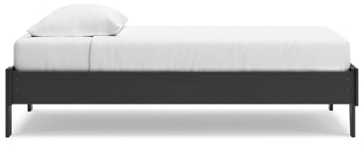 Socalle Twin Platform Bed - Black Platform Bed modern furniture Contempo Furniture