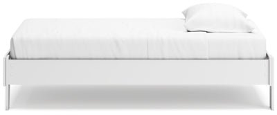 Socalle Twin Platform Bed - White Platform Bed modern furniture Contempo Furniture