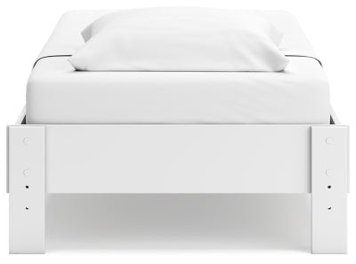 Socalle Twin Platform Bed - White Platform Bed modern furniture Contempo Furniture