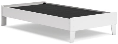 Socalle Twin Platform Bed - White Platform Bed modern furniture Contempo Furniture