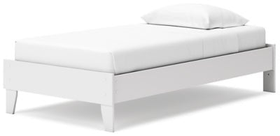 Socalle Twin Platform Bed - White Platform Bed modern furniture Contempo Furniture