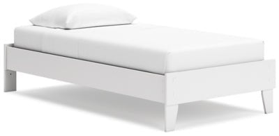 Socalle Twin Platform Bed - White Platform Bed modern furniture Contempo Furniture