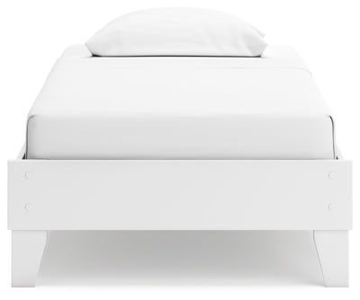 Socalle Twin Platform Bed - White Platform Bed modern furniture Contempo Furniture
