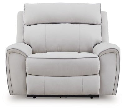 Social Pointe Power Recliner - Gray Reclining Chair modern furniture Contempo Furniture