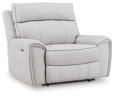 Social Pointe Power Recliner - Gray Reclining Chair modern furniture Contempo Furniture