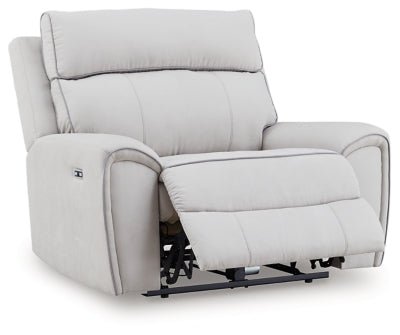 Social Pointe Power Recliner - Gray Reclining Chair modern furniture Contempo Furniture