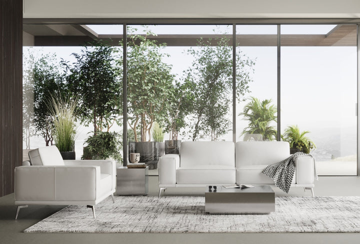 Soho - Contemporary Italian White Leather Sofa
