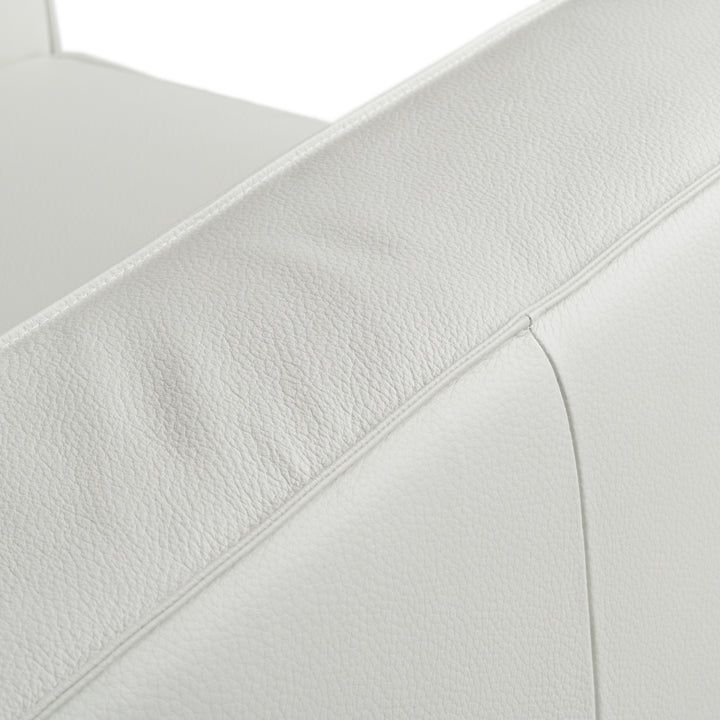 Soho - Contemporary Italian White Leather Armchair