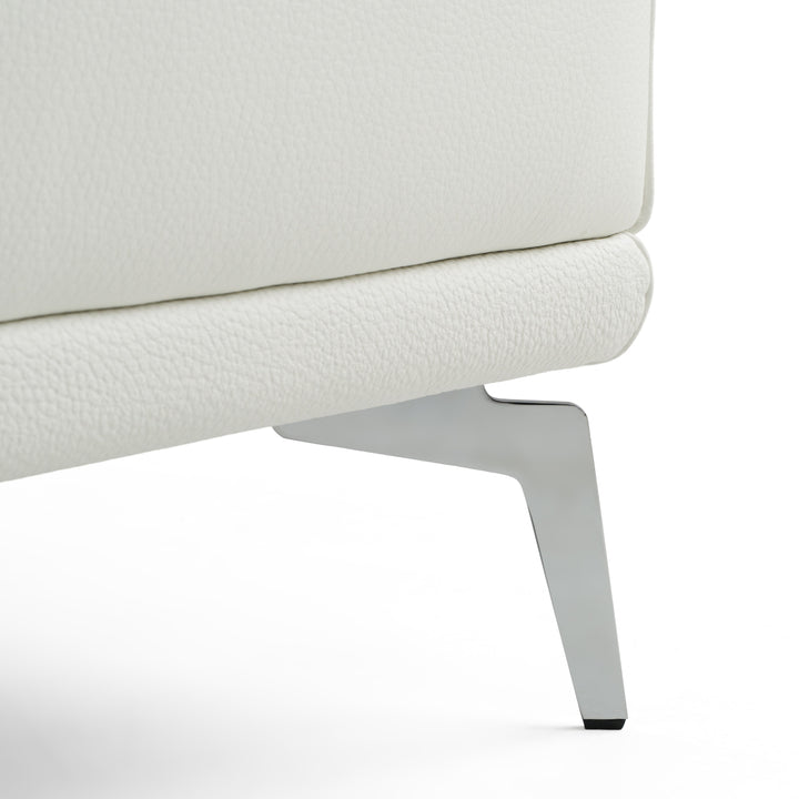 Soho - Contemporary Italian White Leather Armchair