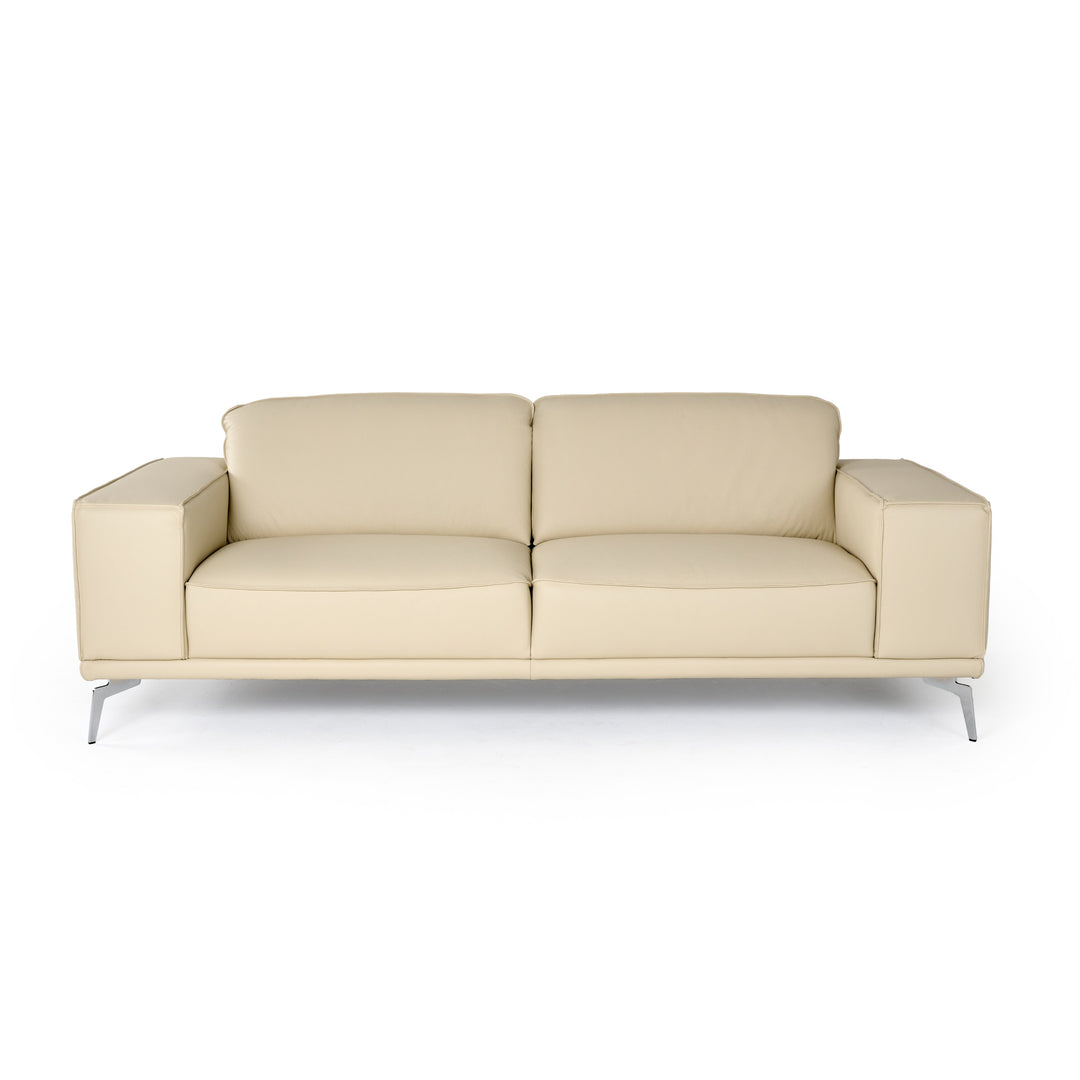 Soho - Italian Off White Leather Sofa