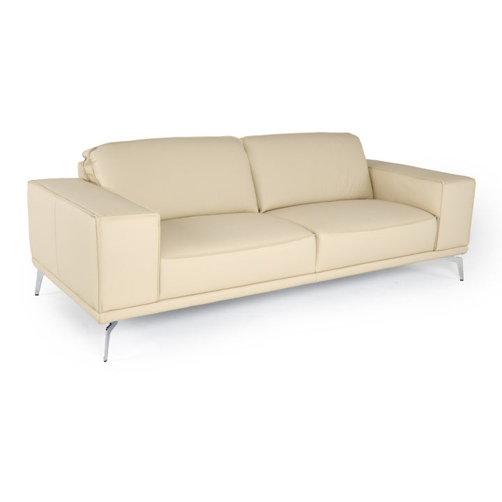 Soho - Italian Off White Leather Sofa
