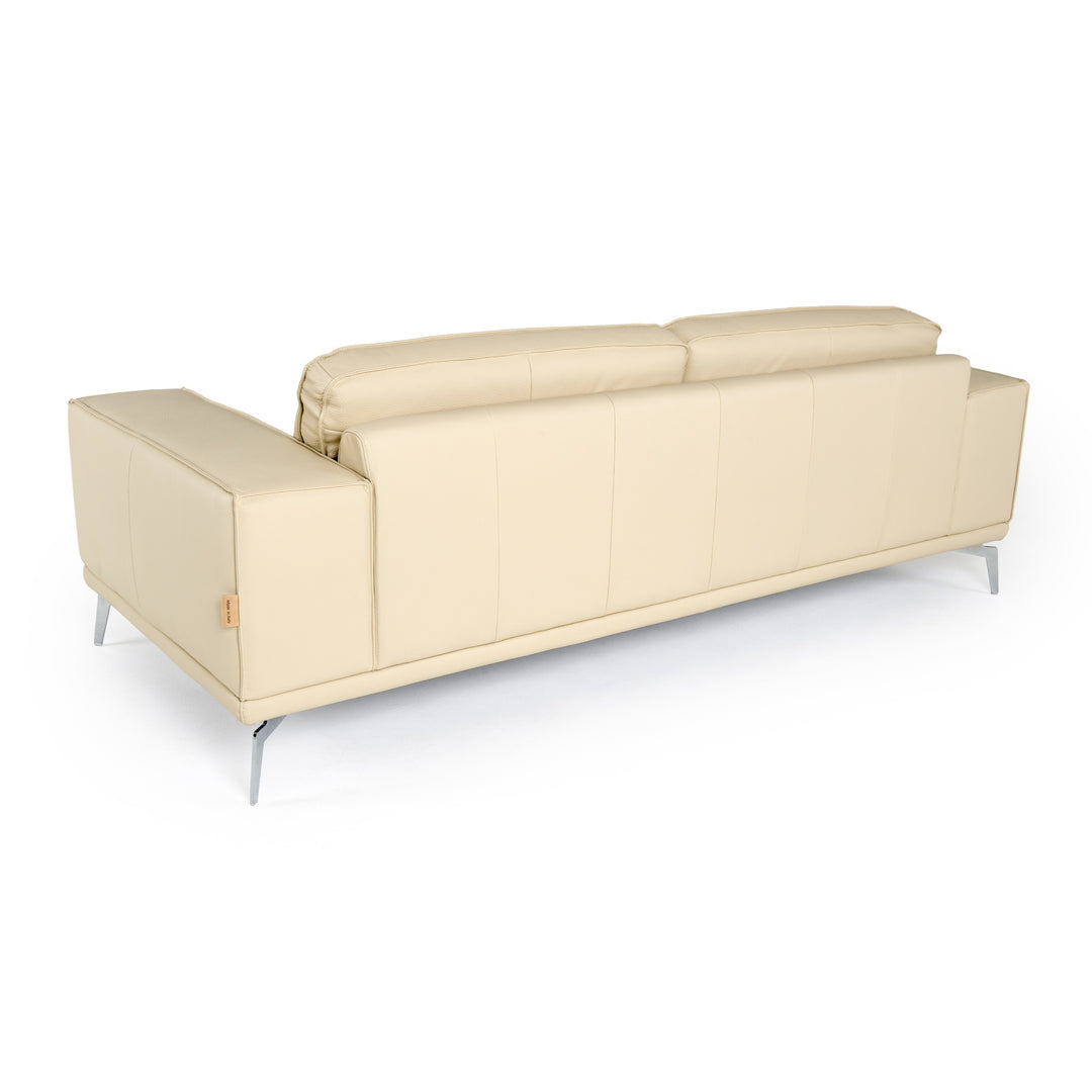 Soho - Italian Off White Leather Sofa